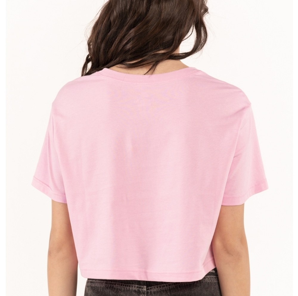 Nike sportswear oc cropped pink short sleeve sporty tee shirt - Picture 3 of 3